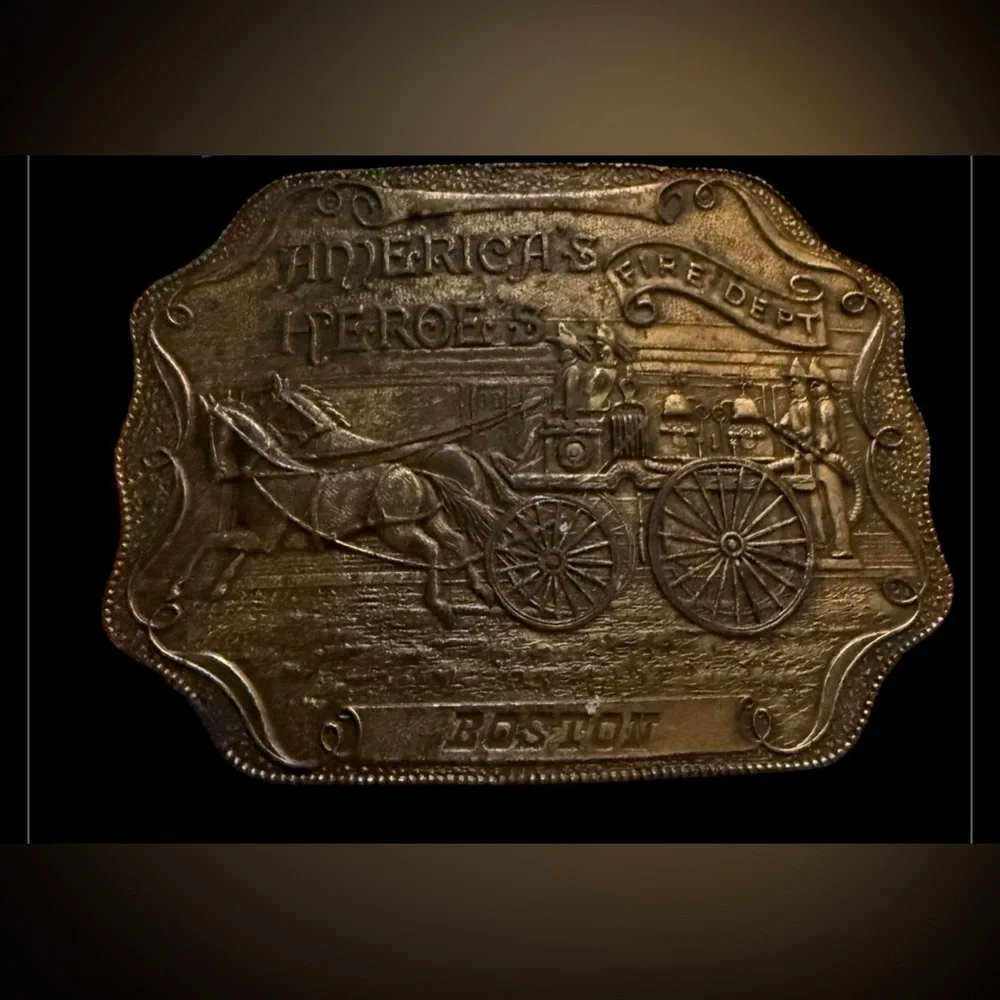 Vintage America's Heroes Belt Buckle